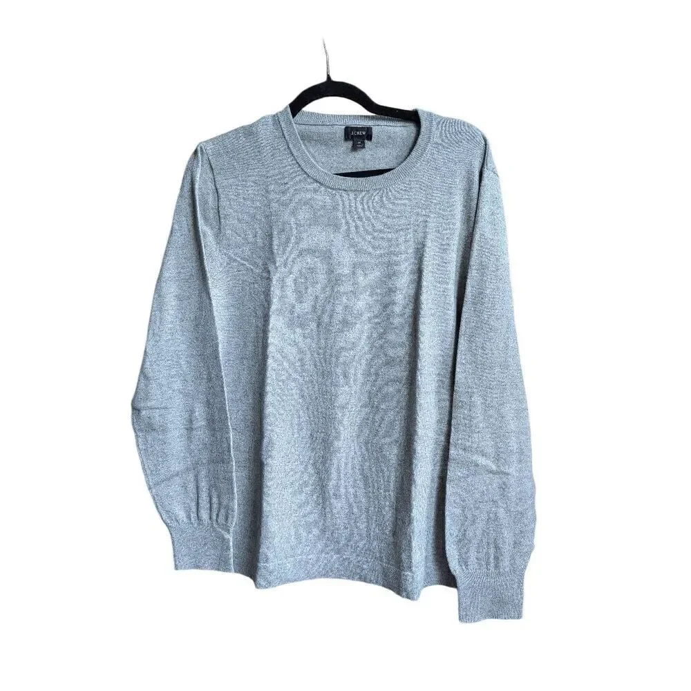J. Crew Men's long sleeve pull-over gray sweater Medium